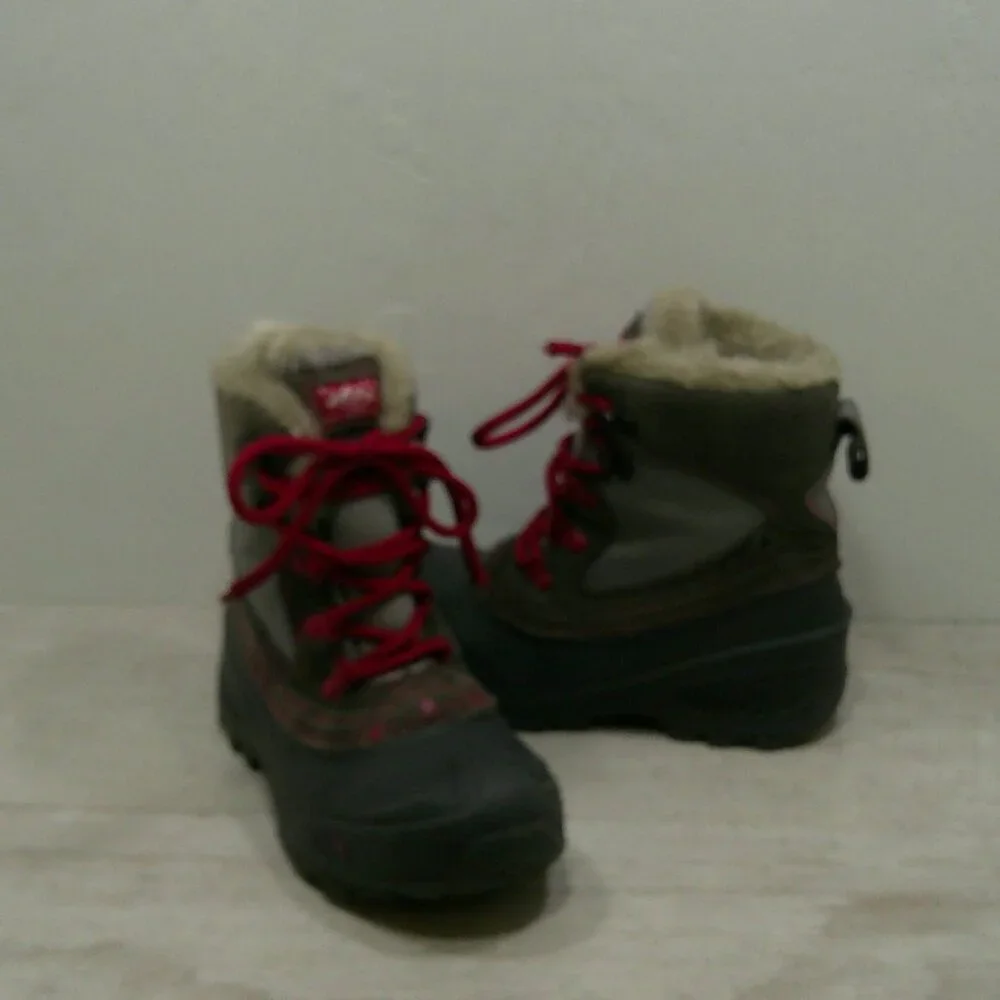 The North Face Shellista V Lace Gray Waterproof Snow Winter Boots - Youth Size 3